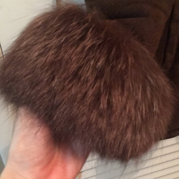 Genuine Suede and Fox Winter Coat - Picture 8 of 17